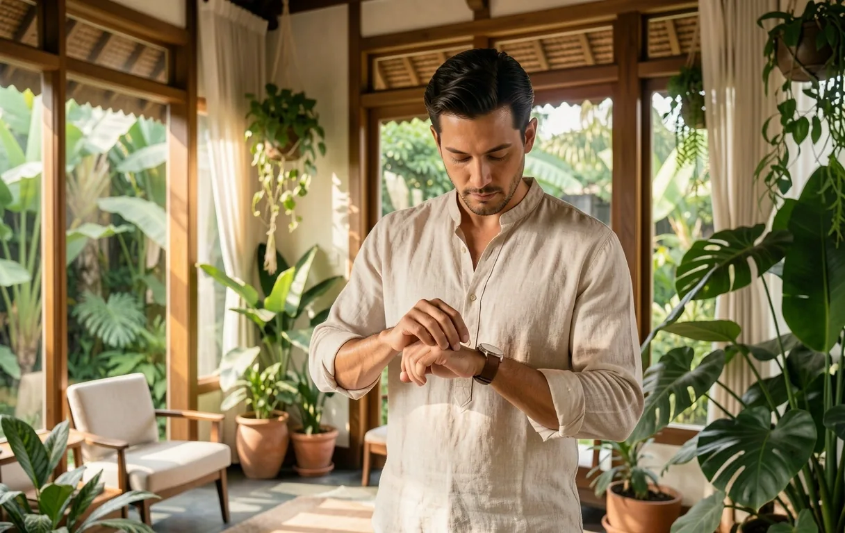 Professional man in a modern Indonesian setting